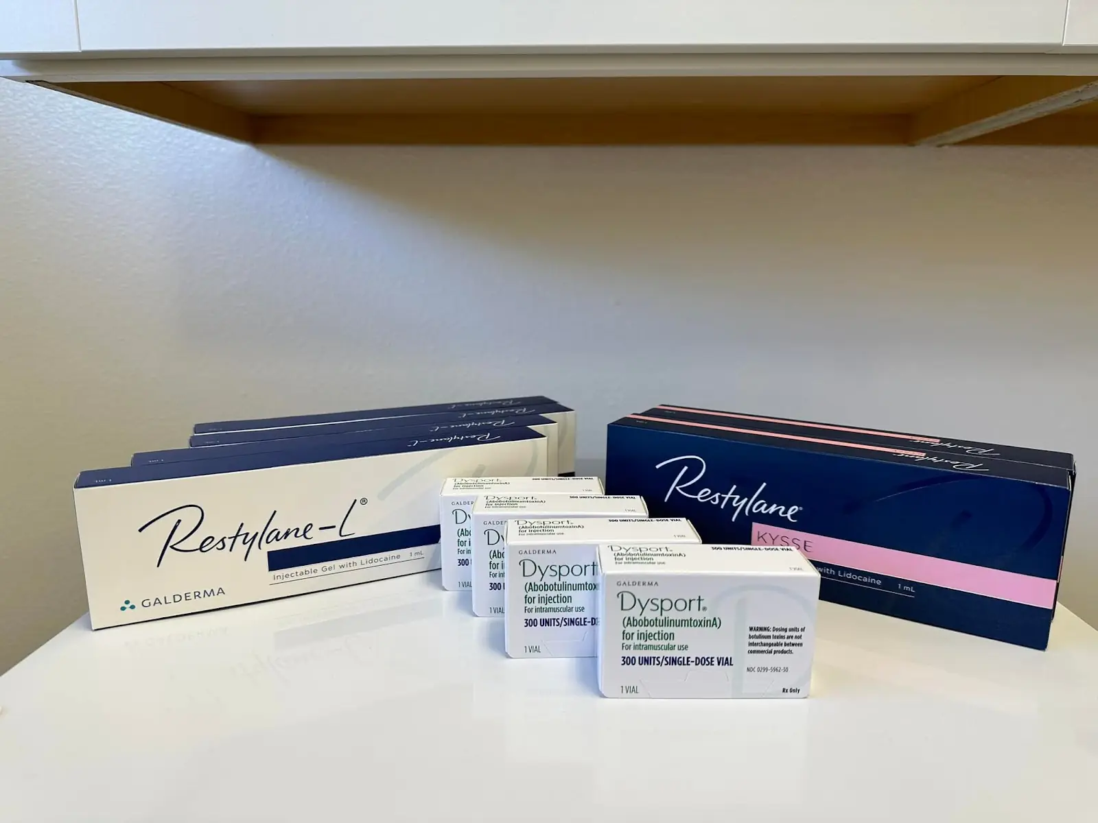 Restylane and Dysport products at Emagine Med Spa